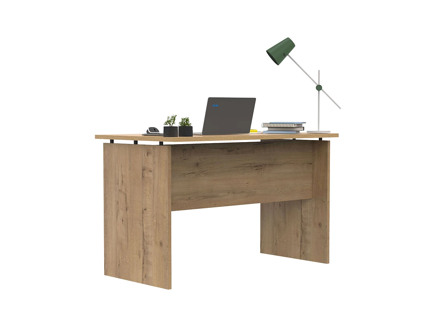 Mesa Escritorio Teide Moderno Roble Gold 120cm