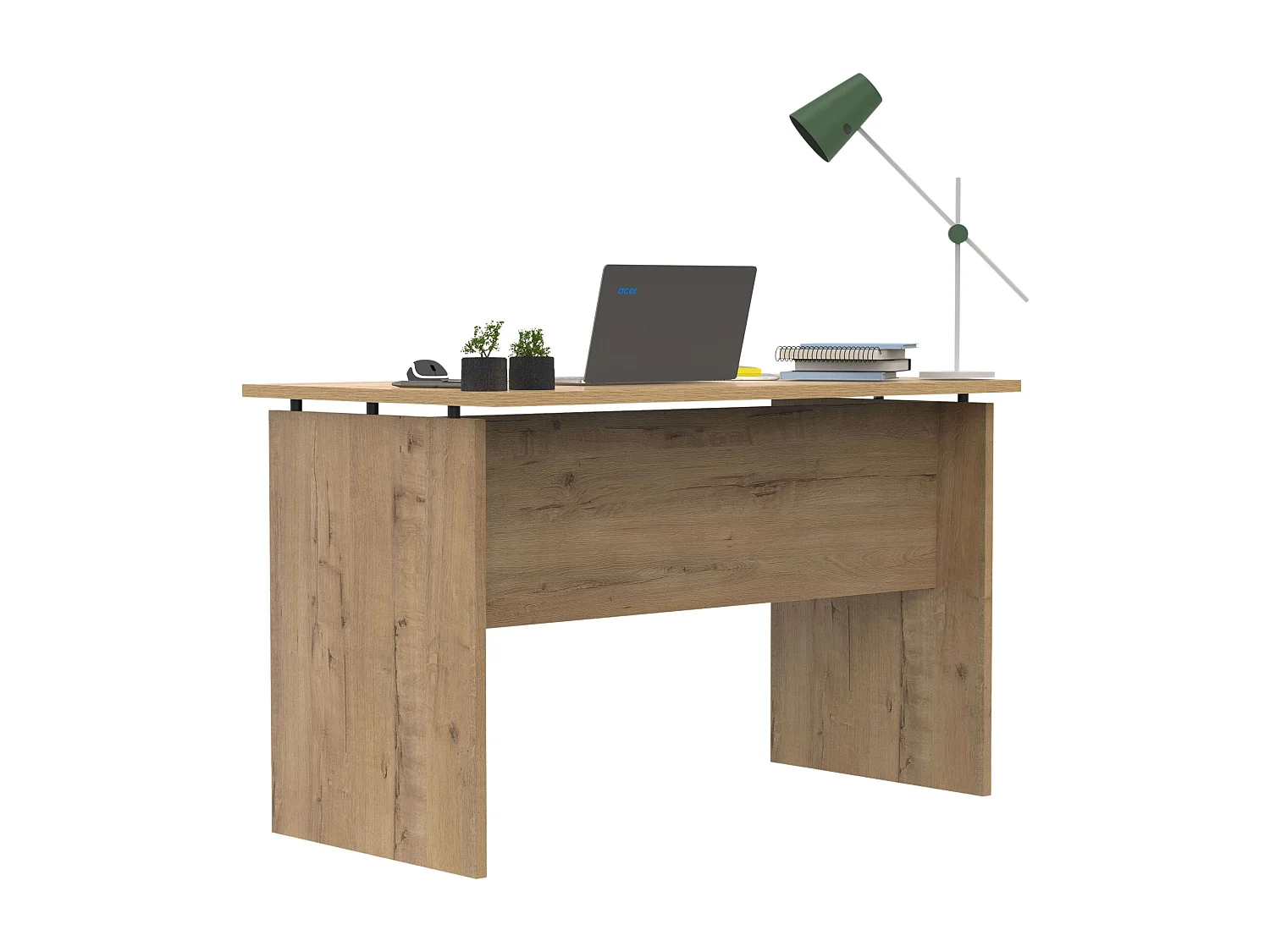 Mesa Escritorio Teide Moderno Roble Gold 120cm