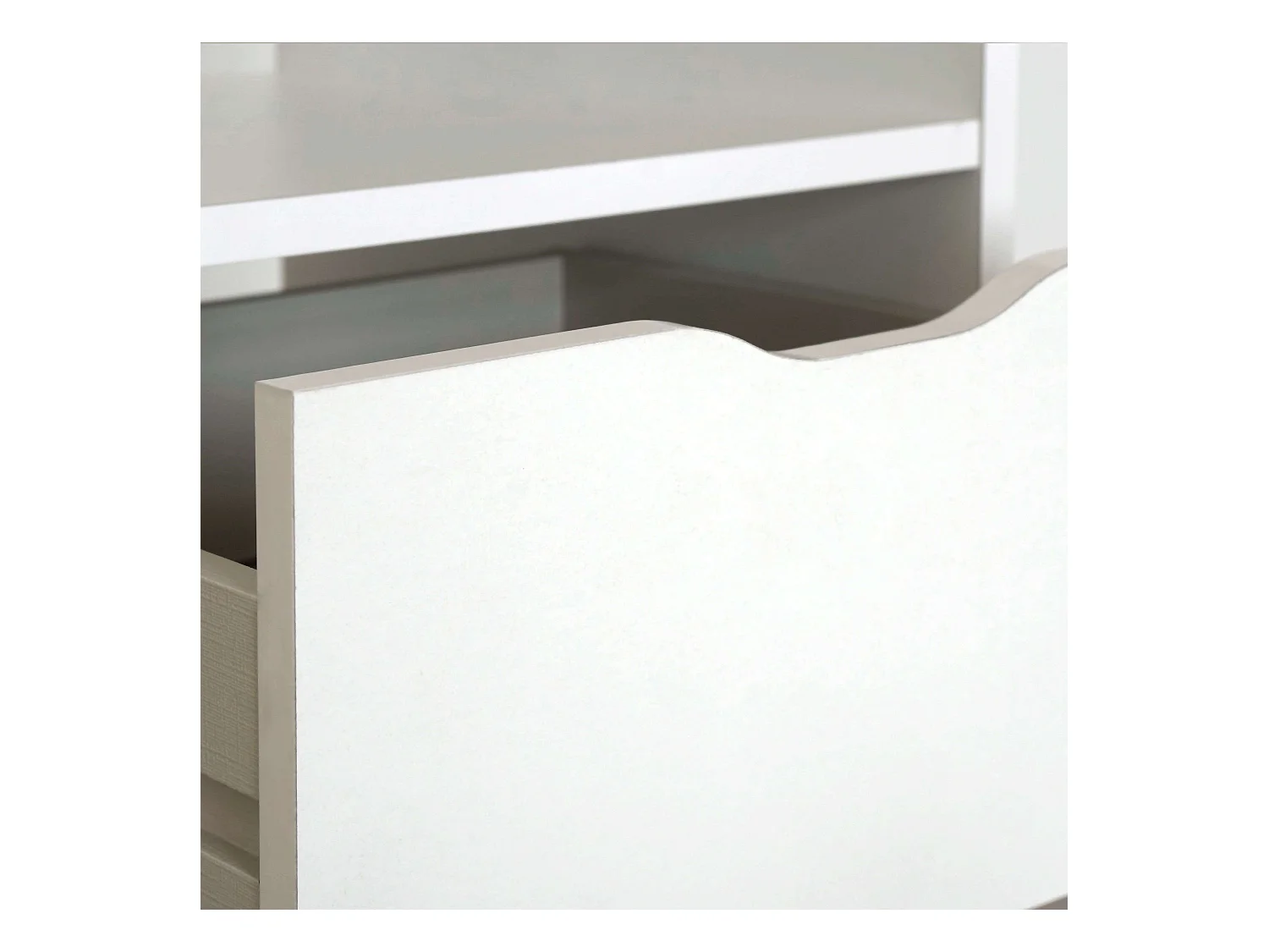 Bureau d'étude Eko, 2 tiroirs, blanc, 76 x 115 x 50 cm