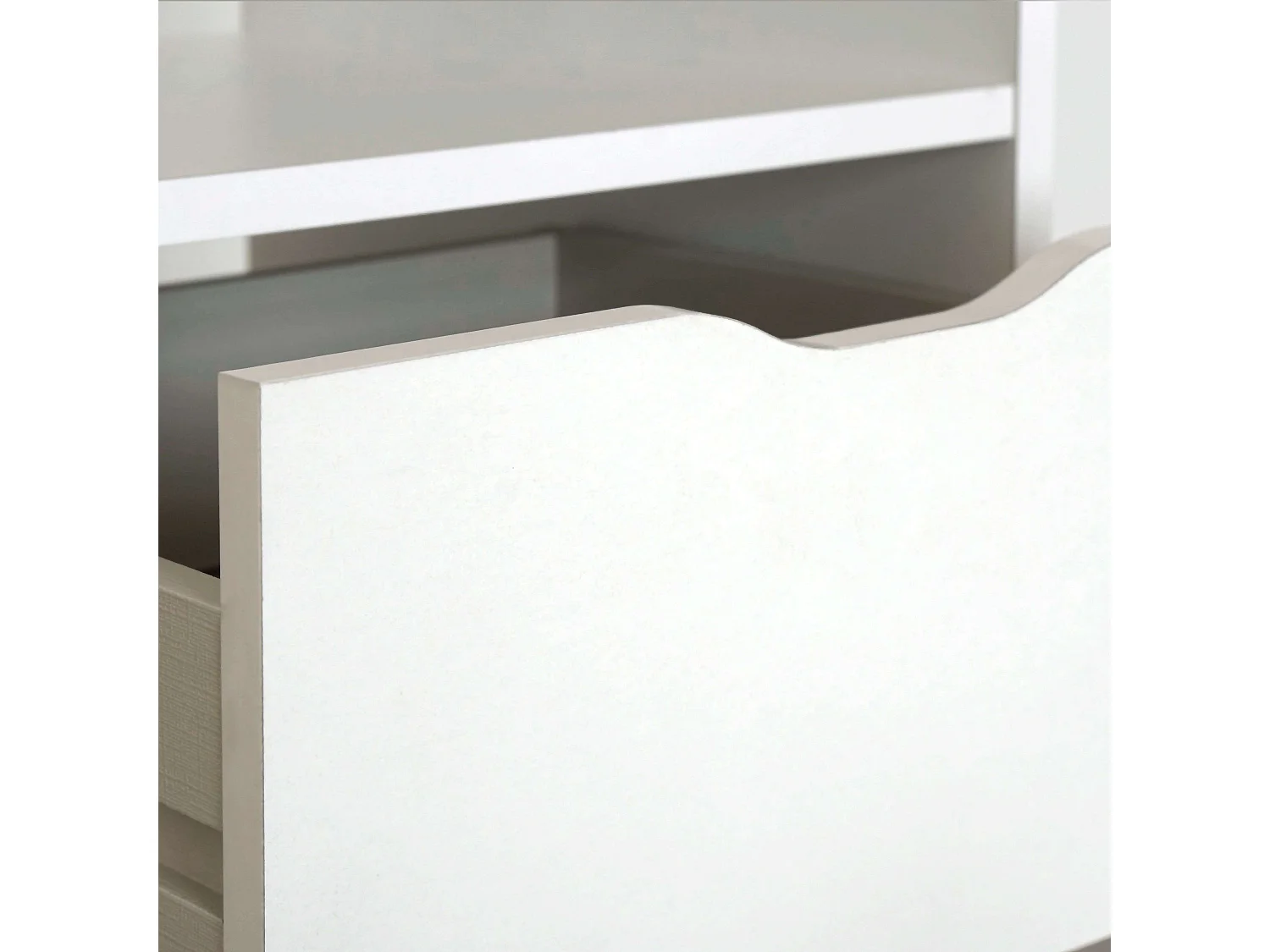 Bureau d'étude Eko, 2 tiroirs, blanc, 76 x 115 x 50 cm