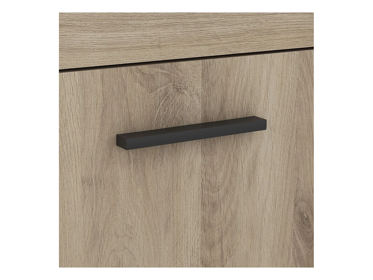 Table de bureau PC en chêne 126 cm