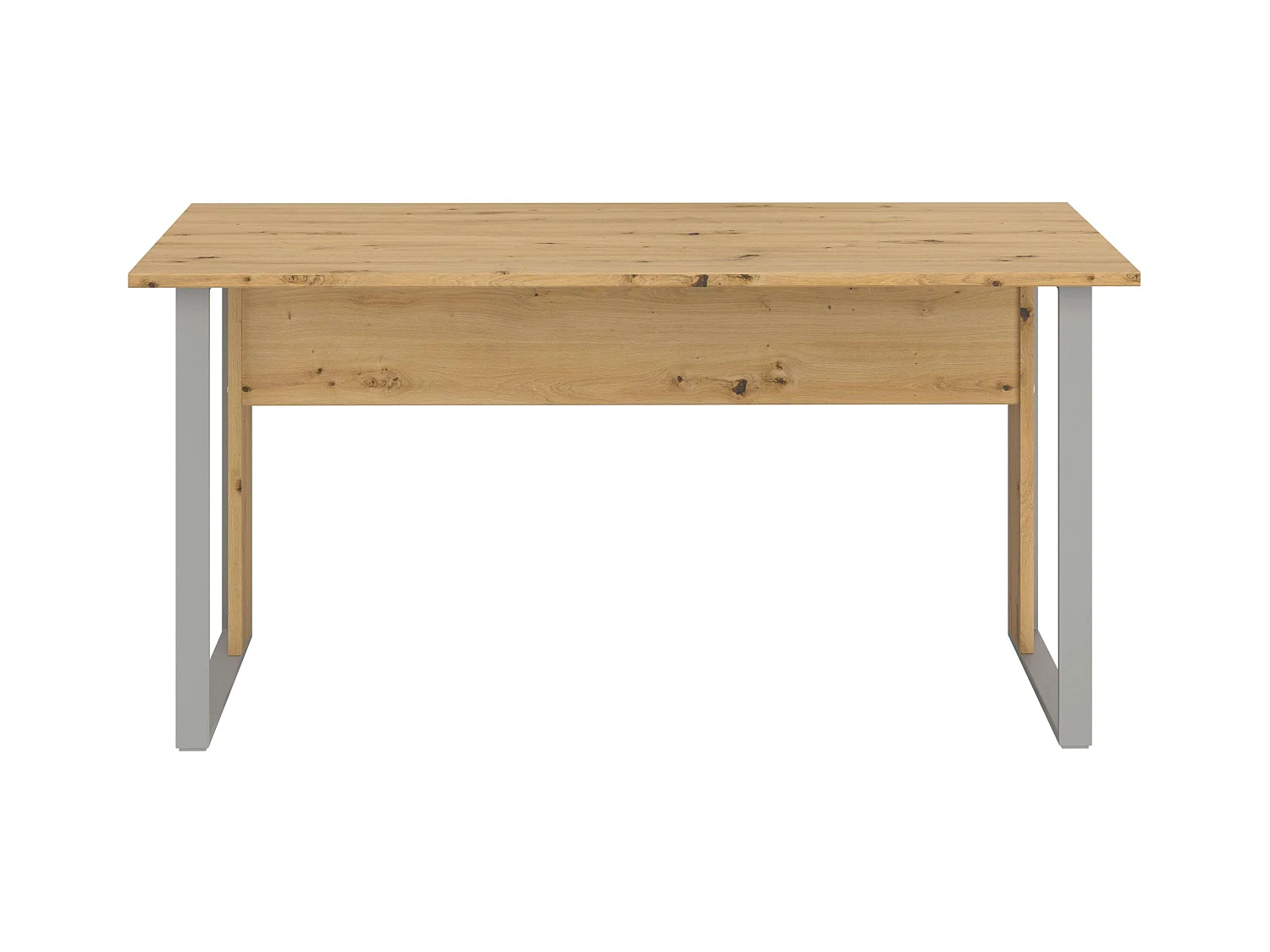 Mesa Escritorio Venture Oficina Estilo Industrial Roble y Gris 150 cm