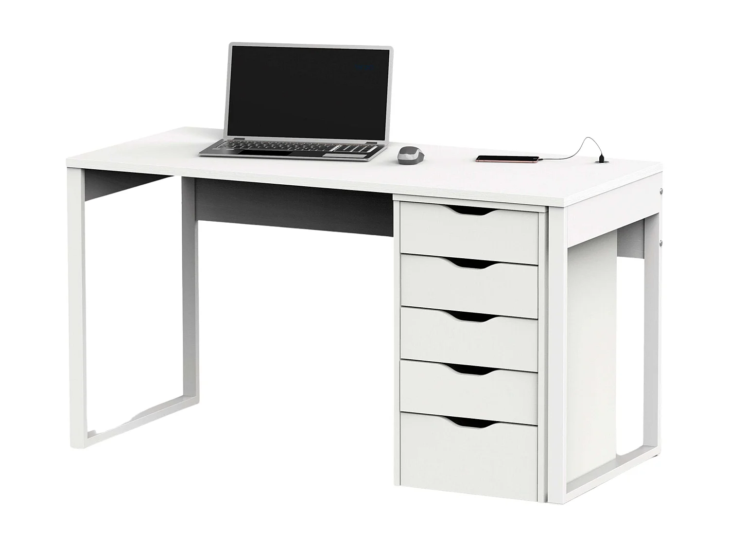 Pack Muebles Despacho Scaled Mod. Moderno Blanco