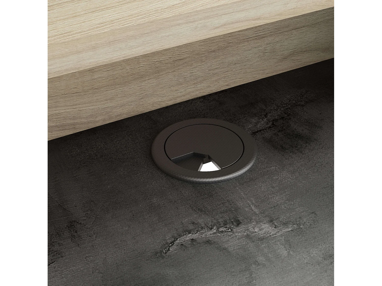 Escritorio Malicia Industrial Roble Kronberg Sidewalk 122x123x60 cm