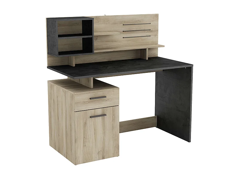 Escritorio Malicia Industrial Roble Kronberg Sidewalk 122x123x60 cm