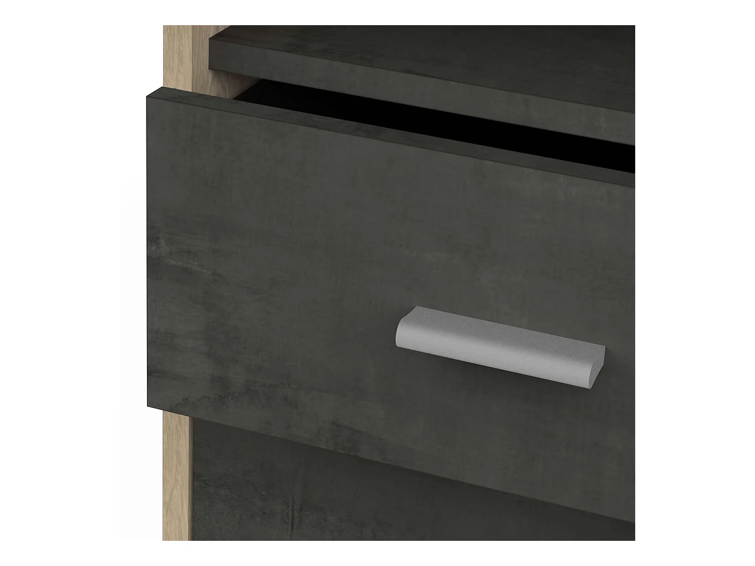 Escritorio Monaco 3 Cajones 1 Puerta Estante Roble 135 cm Melamina