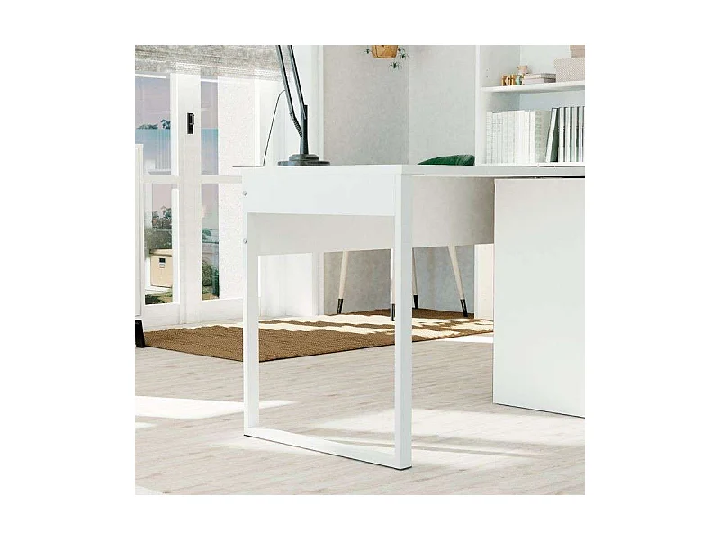 Conj. Mesa Escritorio+cajonera Blanco Oficina/dormitorio Juvenil Estudio