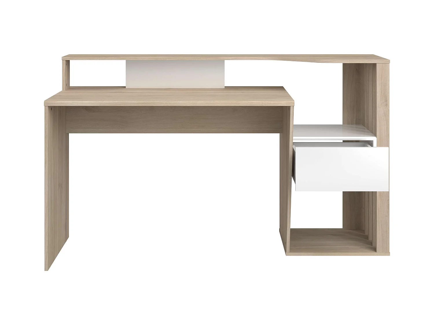 Bureau moderne en chêne japonais, 157x92x60 cm