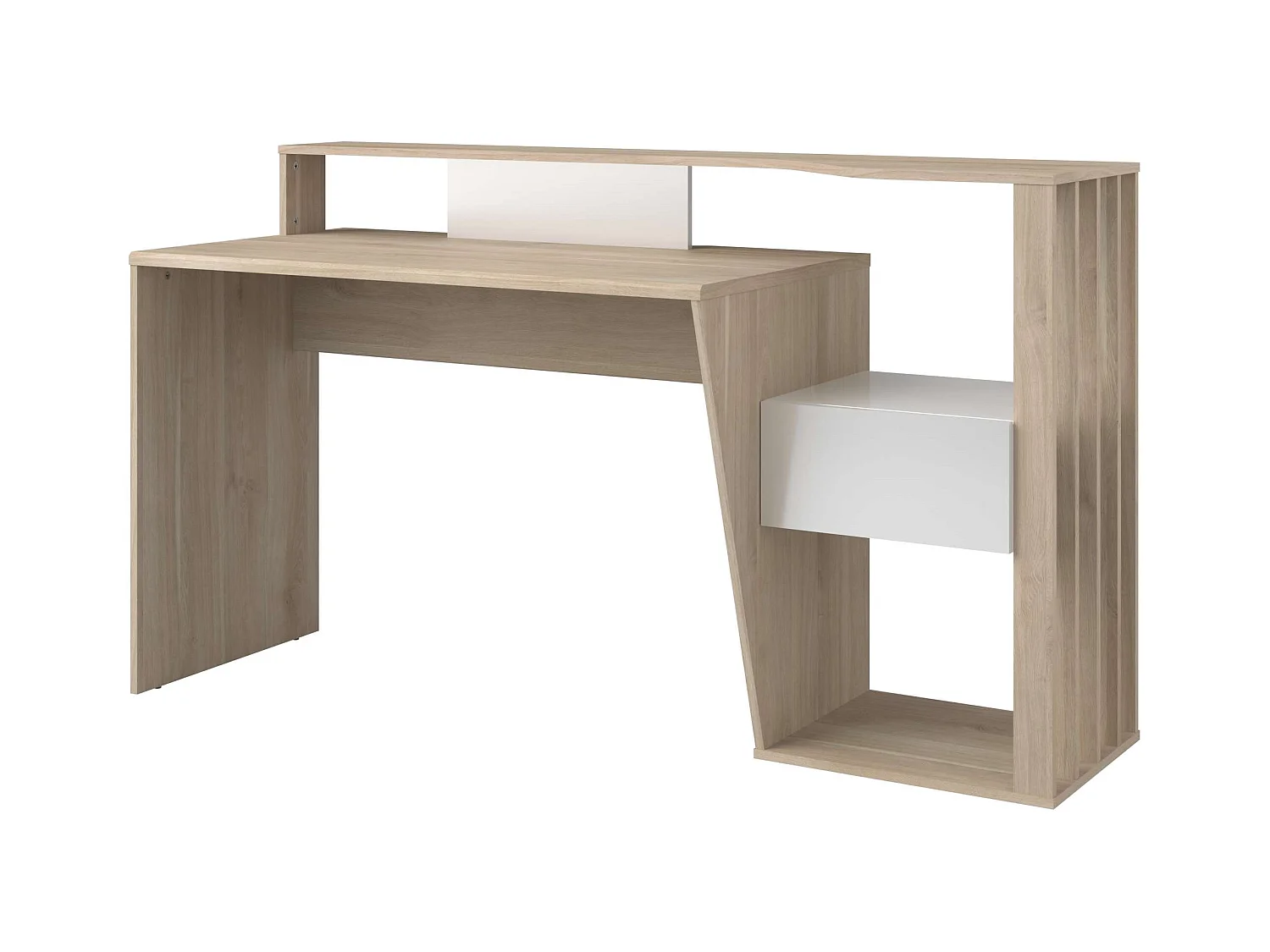 Bureau moderne en chêne japonais, 157x92x60 cm