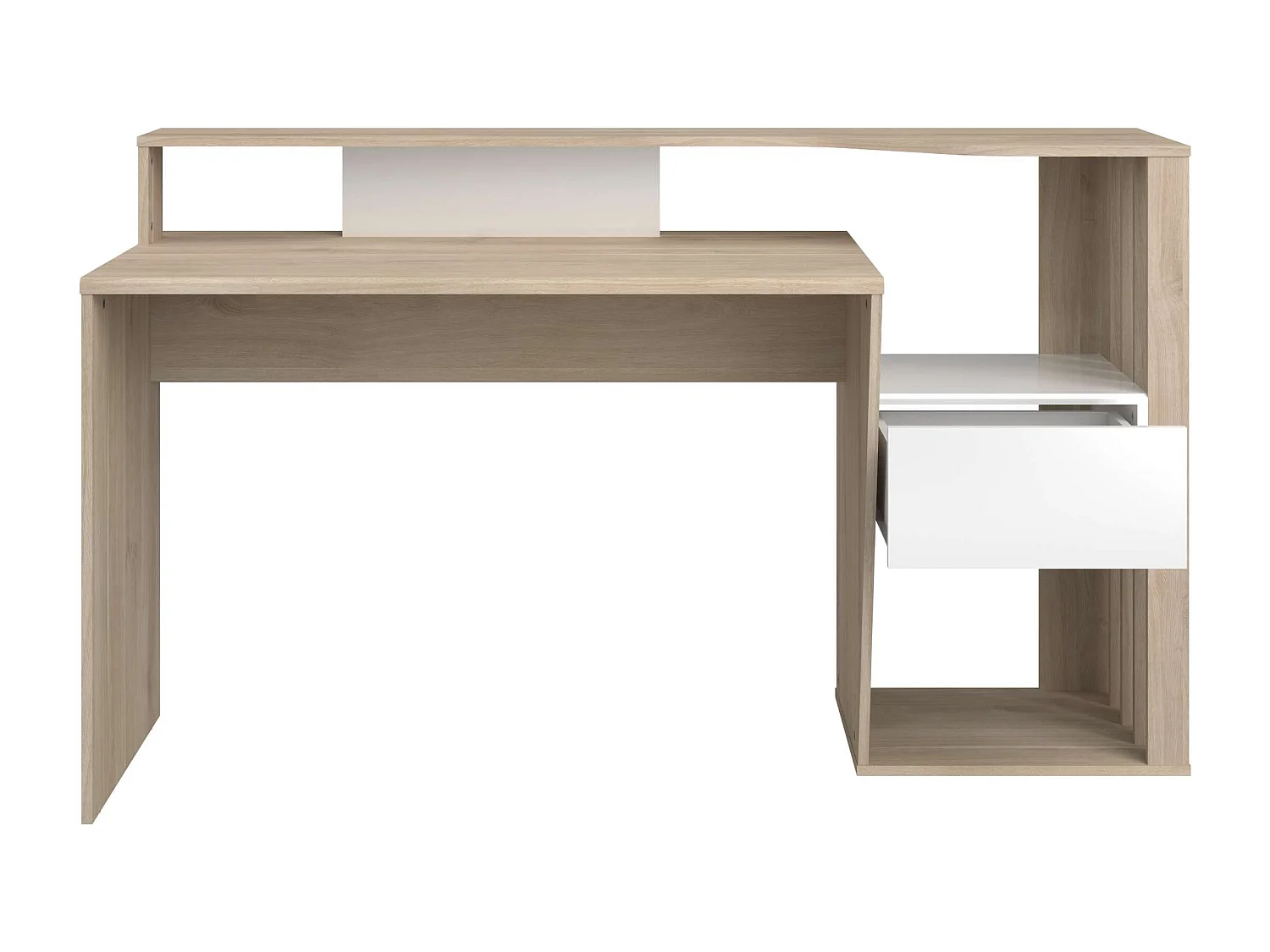 Bureau moderne en chêne japonais, 157x92x60 cm