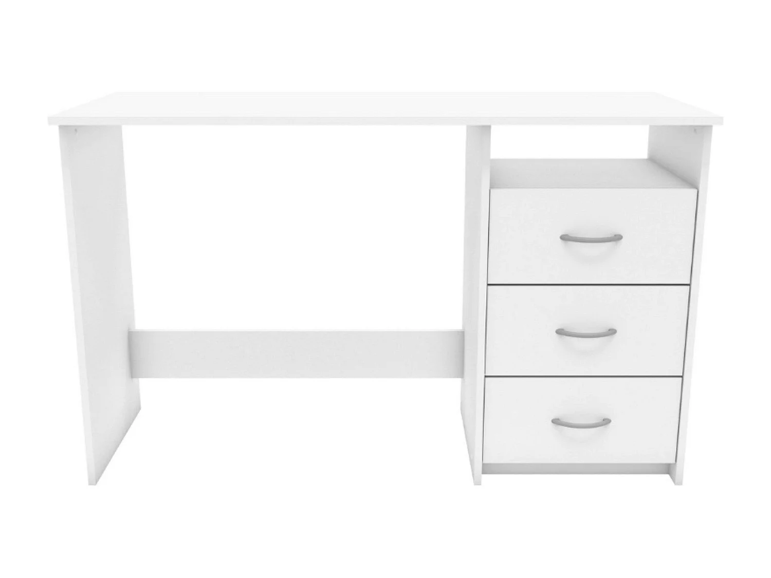 Escritorio Juvenil c/Cajones y Hueco Blanco 123 cm