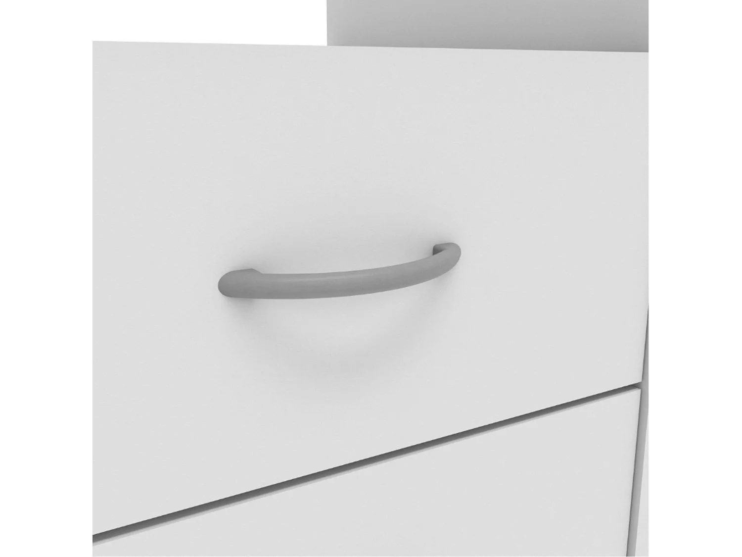 Escritorio Juvenil c/Cajones y Hueco Blanco 123 cm