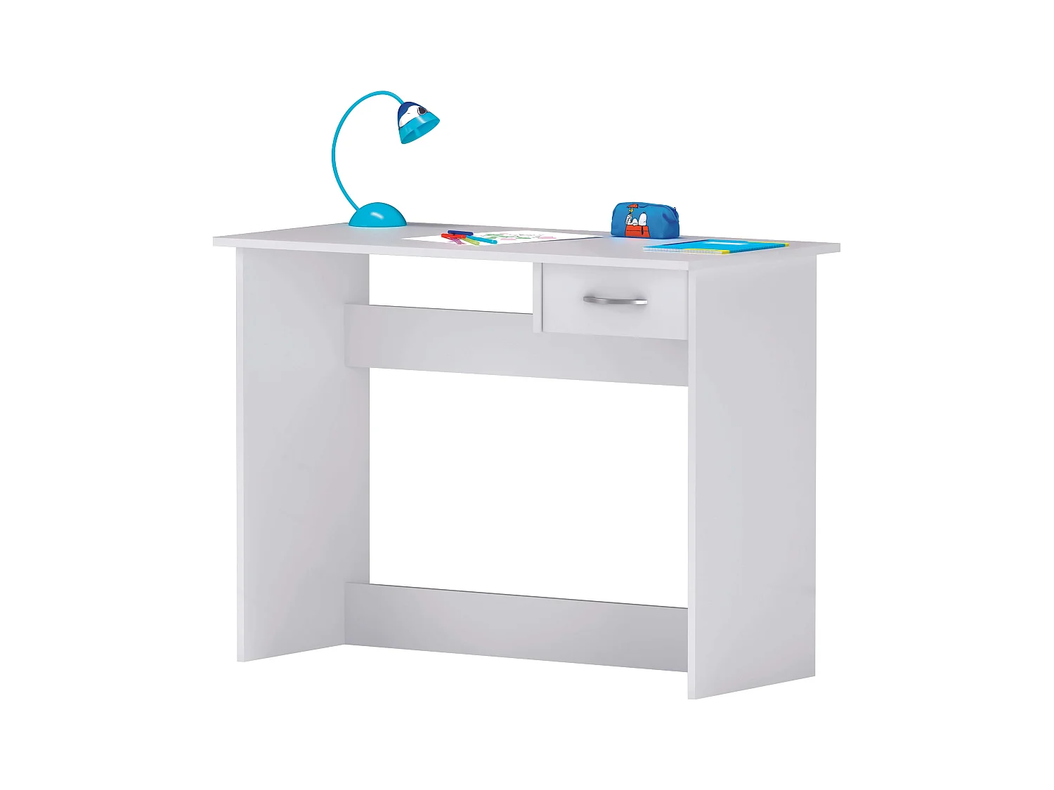Bureau pour jeunes, chambre à coucher, bureau, blanc, 101 x 77 x 50 cm