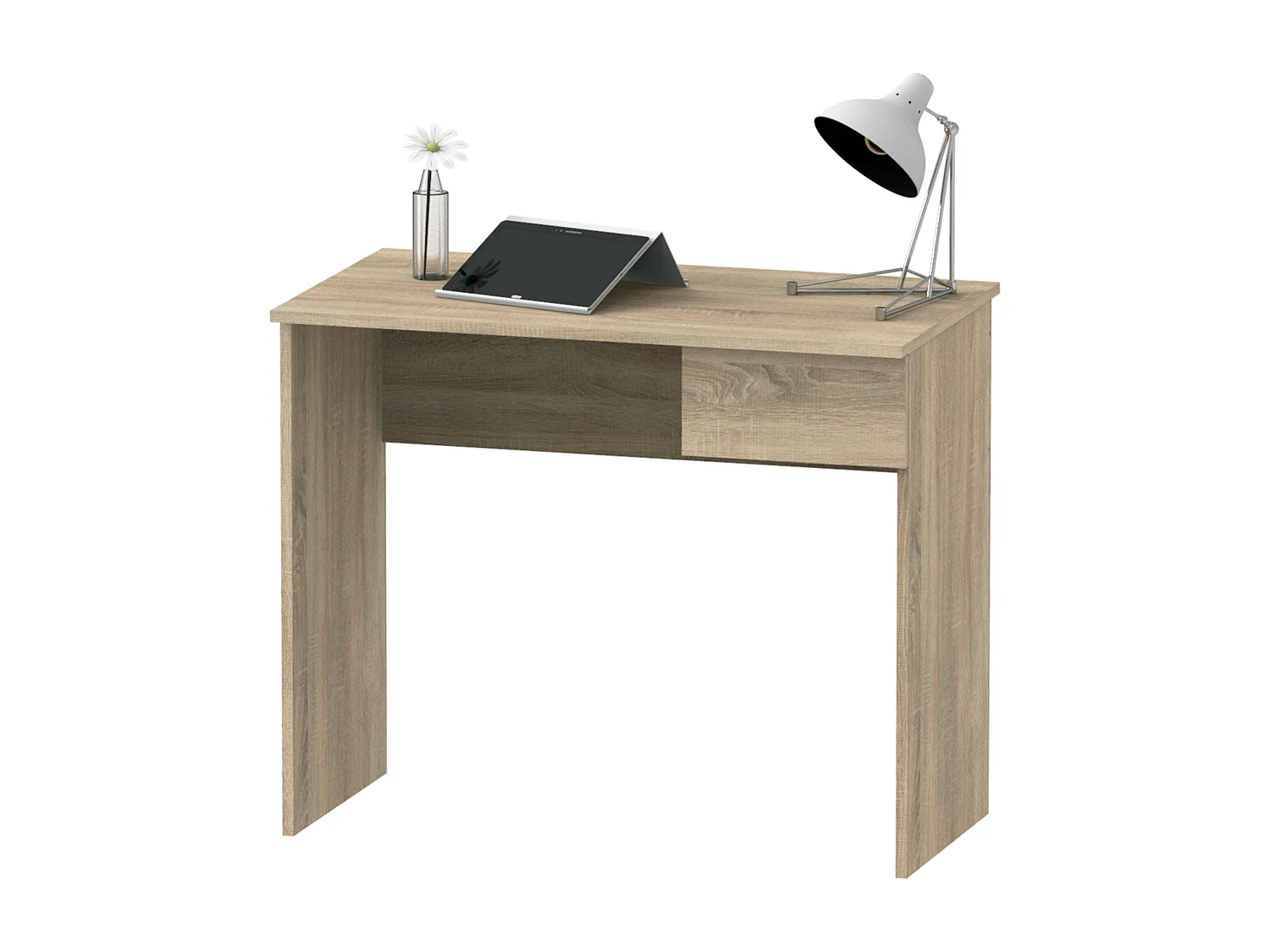 Bureau Turin Youth avec tiroir, mélaminé chêne Cambrian 90 x 75 x 50 cm