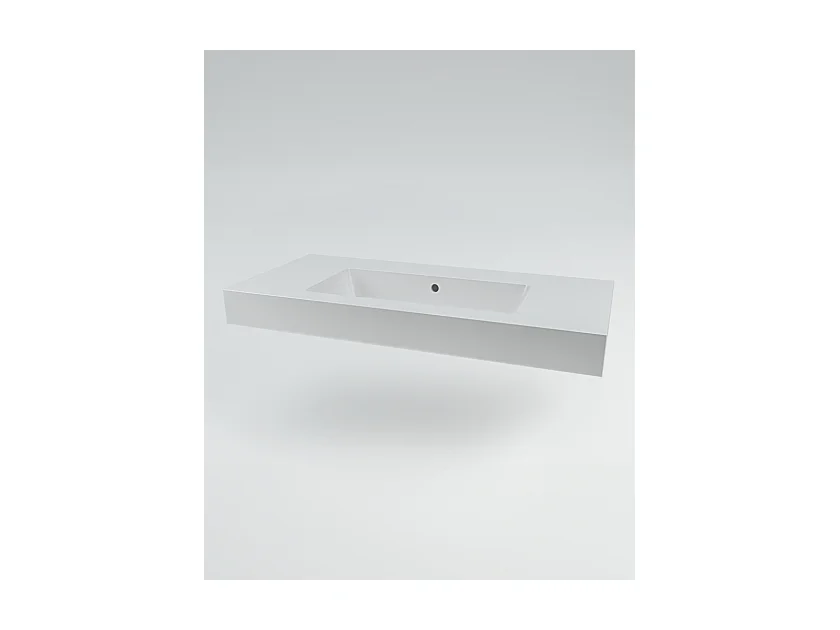 Mobile bagno sottolavabo con lavabo ad incasso L 100 x H 28 x P 46 specchio illuminato e porta asciugamano poro noce