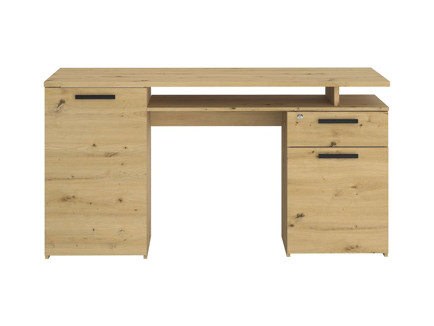Bureau Ministre Chêne Fabriqué à la Main 152x78x59 cm