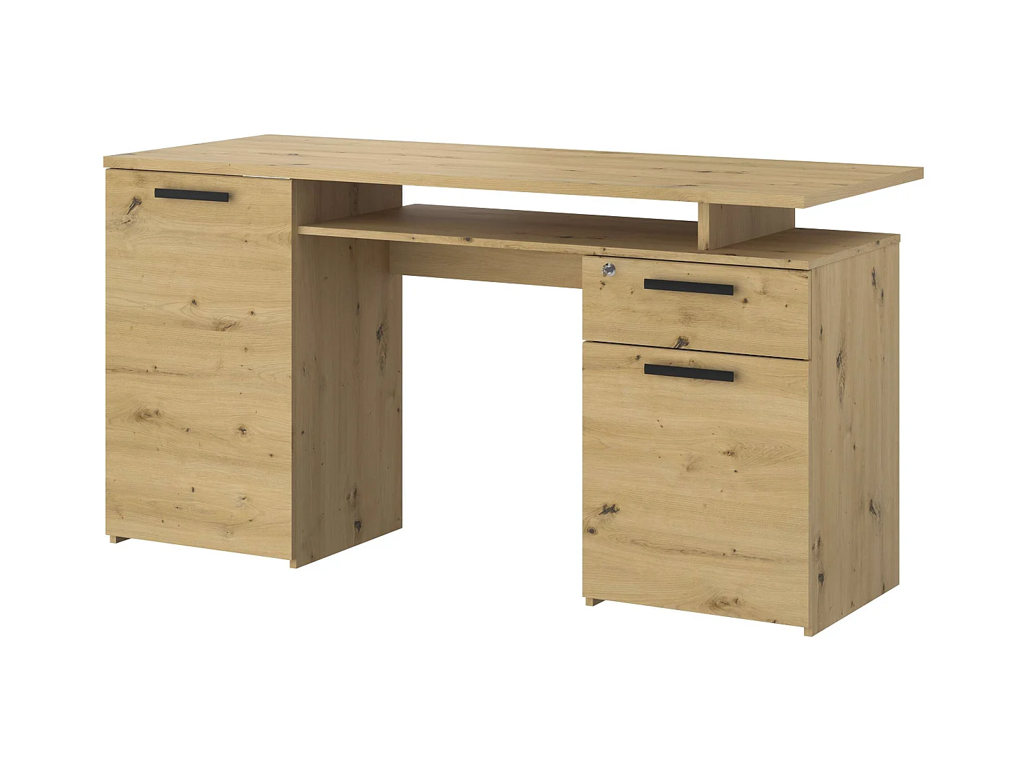 Bureau Ministre Chêne Fabriqué à la Main 152x78x59 cm