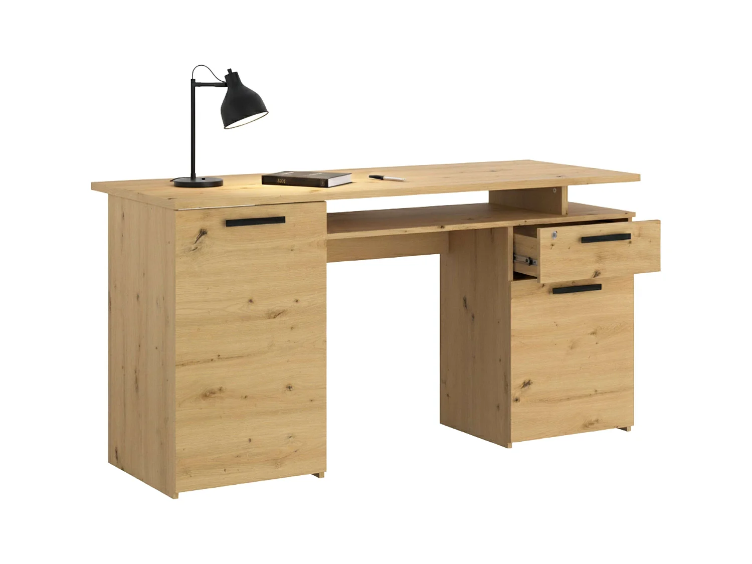 Mesa de Ministro em Carvalho Artesanal 152x78x59 cm