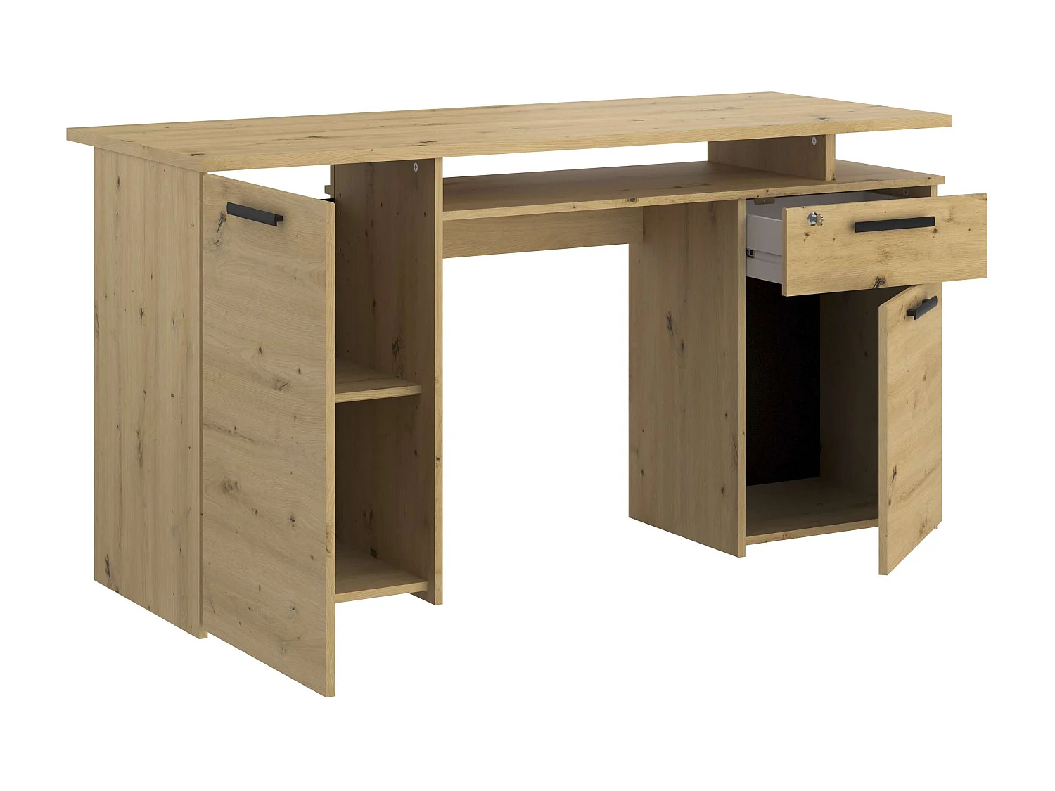 Escritorio Minister roble artesanal 152x78x59 cm