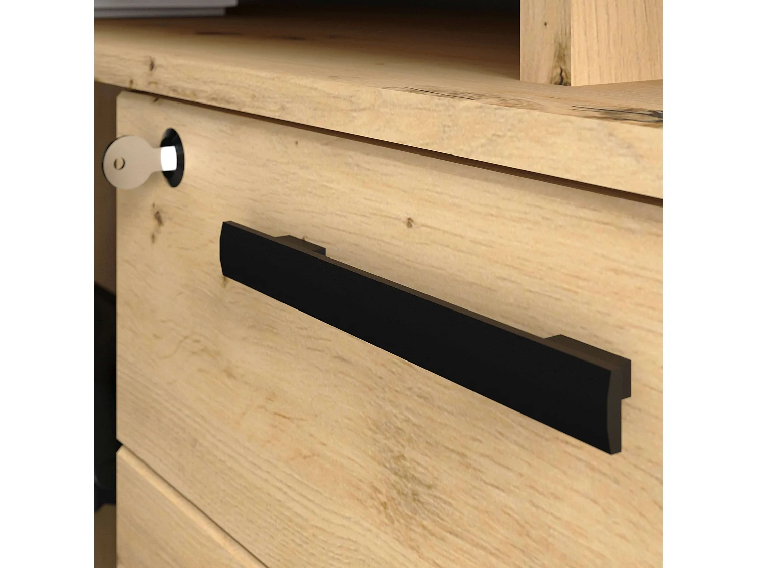 Escritorio Minister roble artesanal 152x78x59 cm