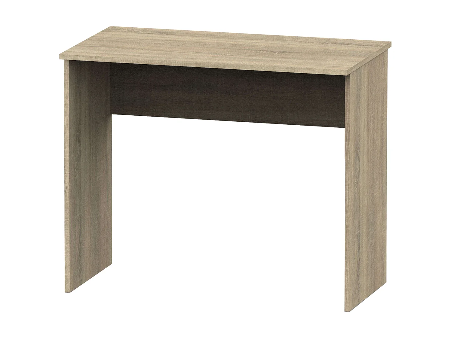 Mesa de escritório de estudo em melamina de carvalho cambriano 90 cm