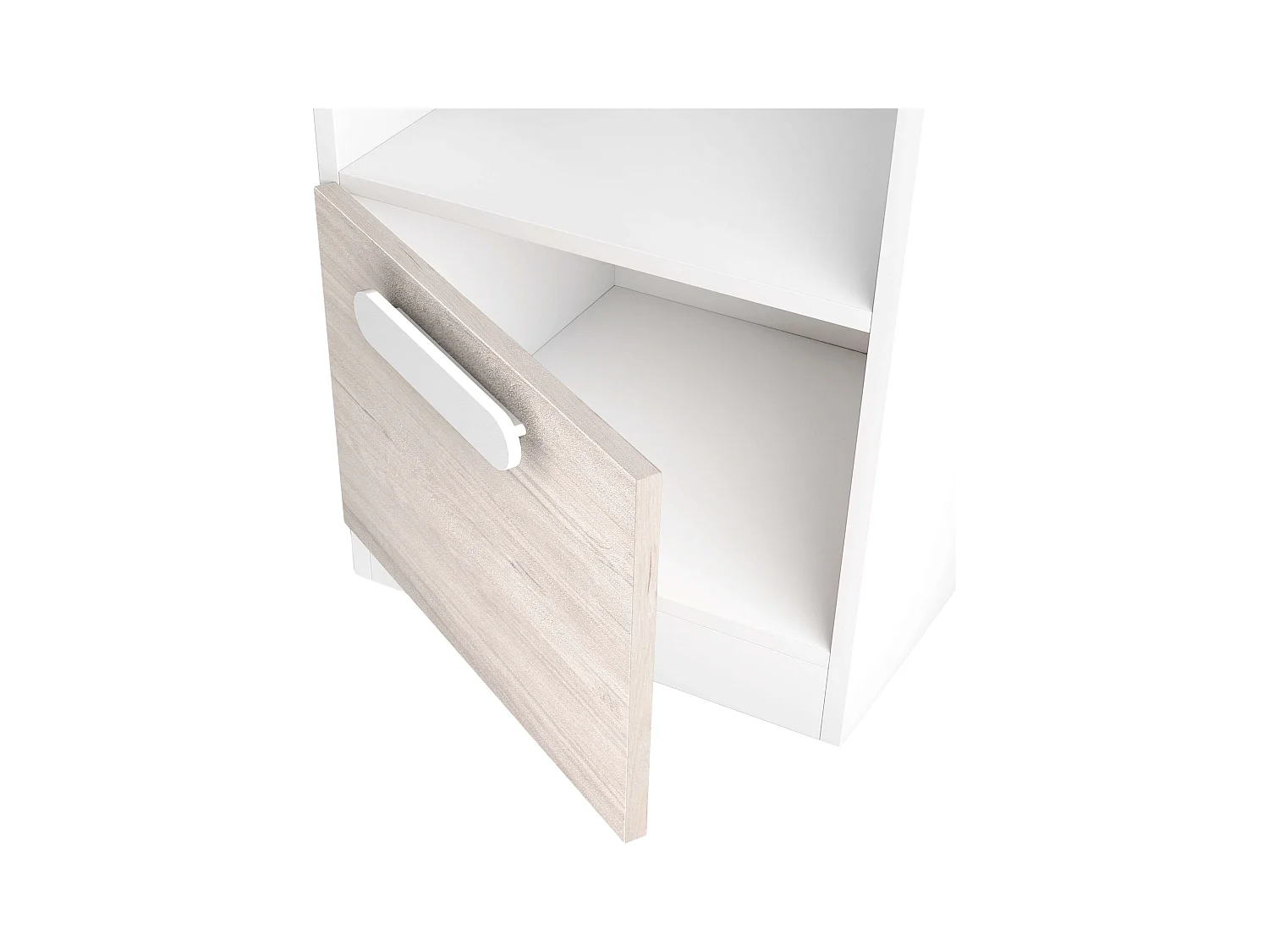 Bureau pour jeunes Estelle de style nordique en chêne blanc mat 100 cm