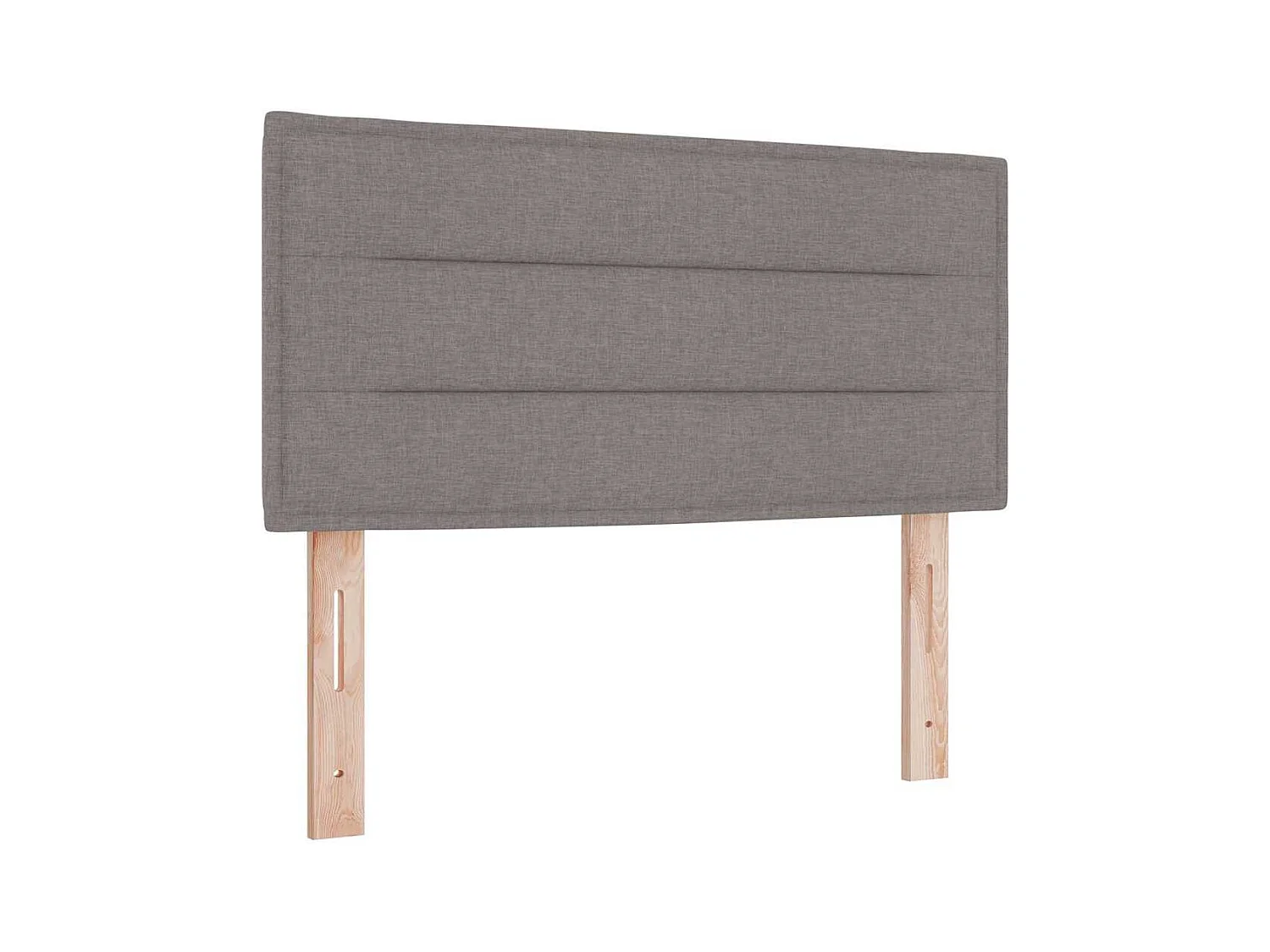 Lit simple-Lit adulte-Lit à ressorts boxspring avec matelas avec matelas Taupe 80 x 200 cm tissu