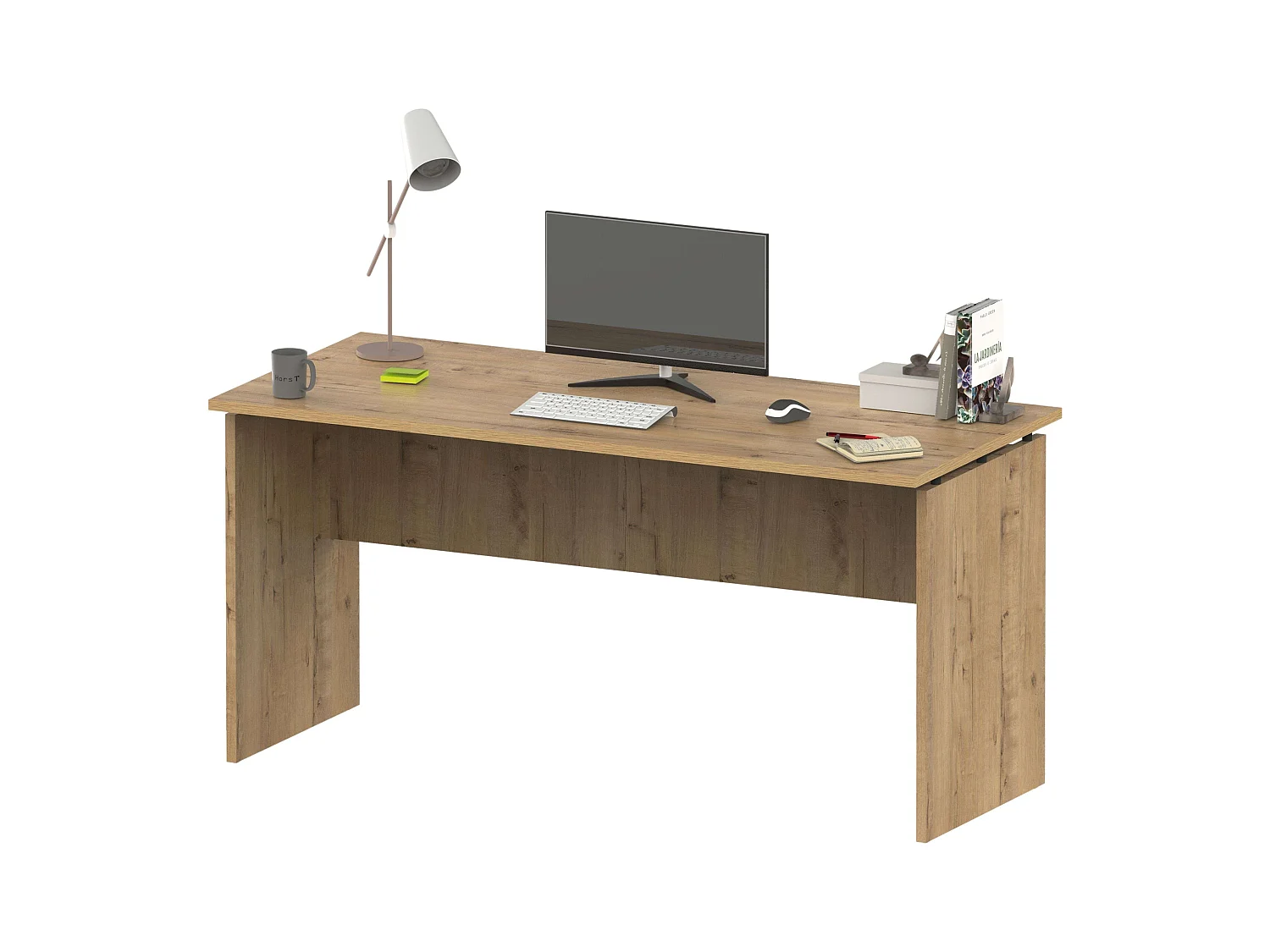 Mesa Escritorio Rivoli Moderno Roble Gold 155cm