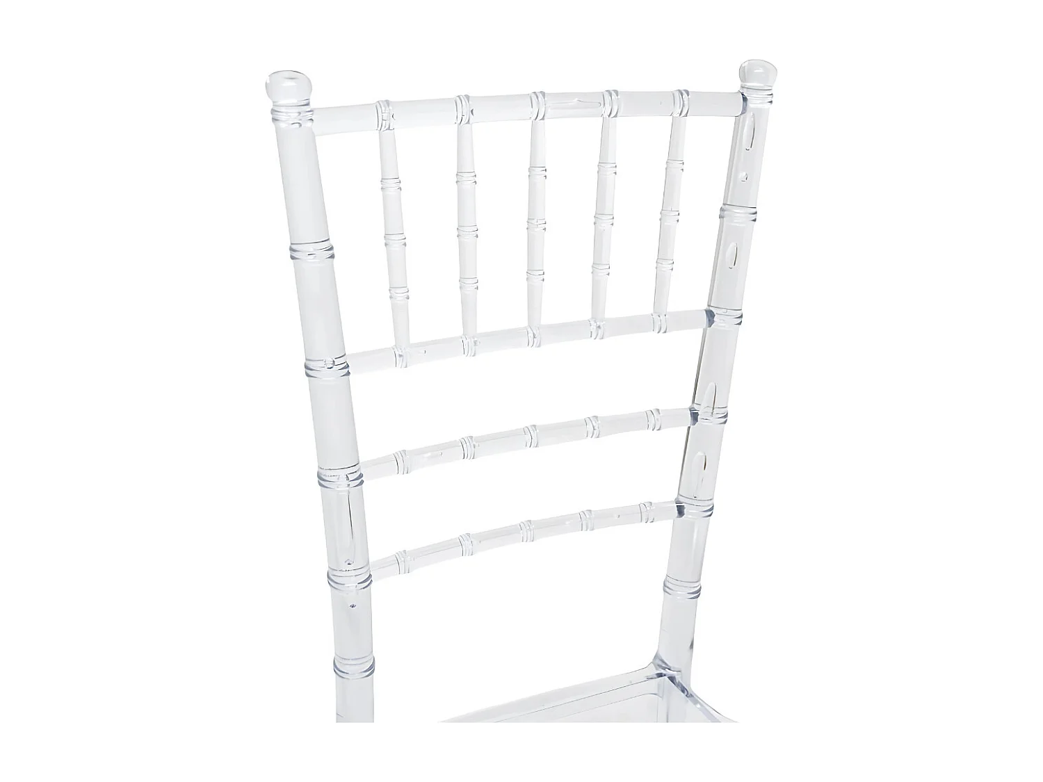 Chaise de salle à manger Chiavarina empilable en polycarbonate transparent pour événements