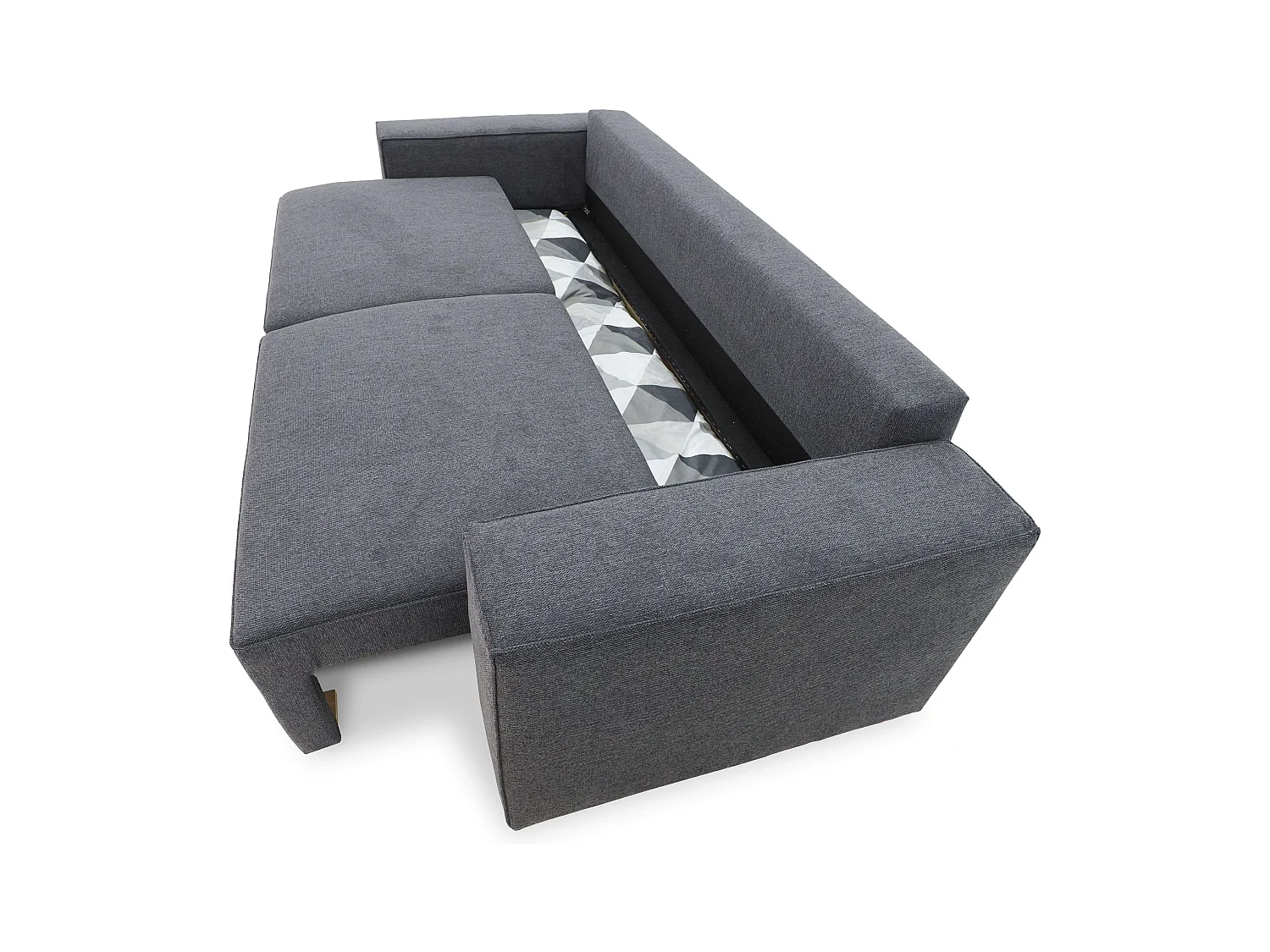 Sofá Cama Dutch Gris Antracita 3 Plazas con Arcón 239 cm