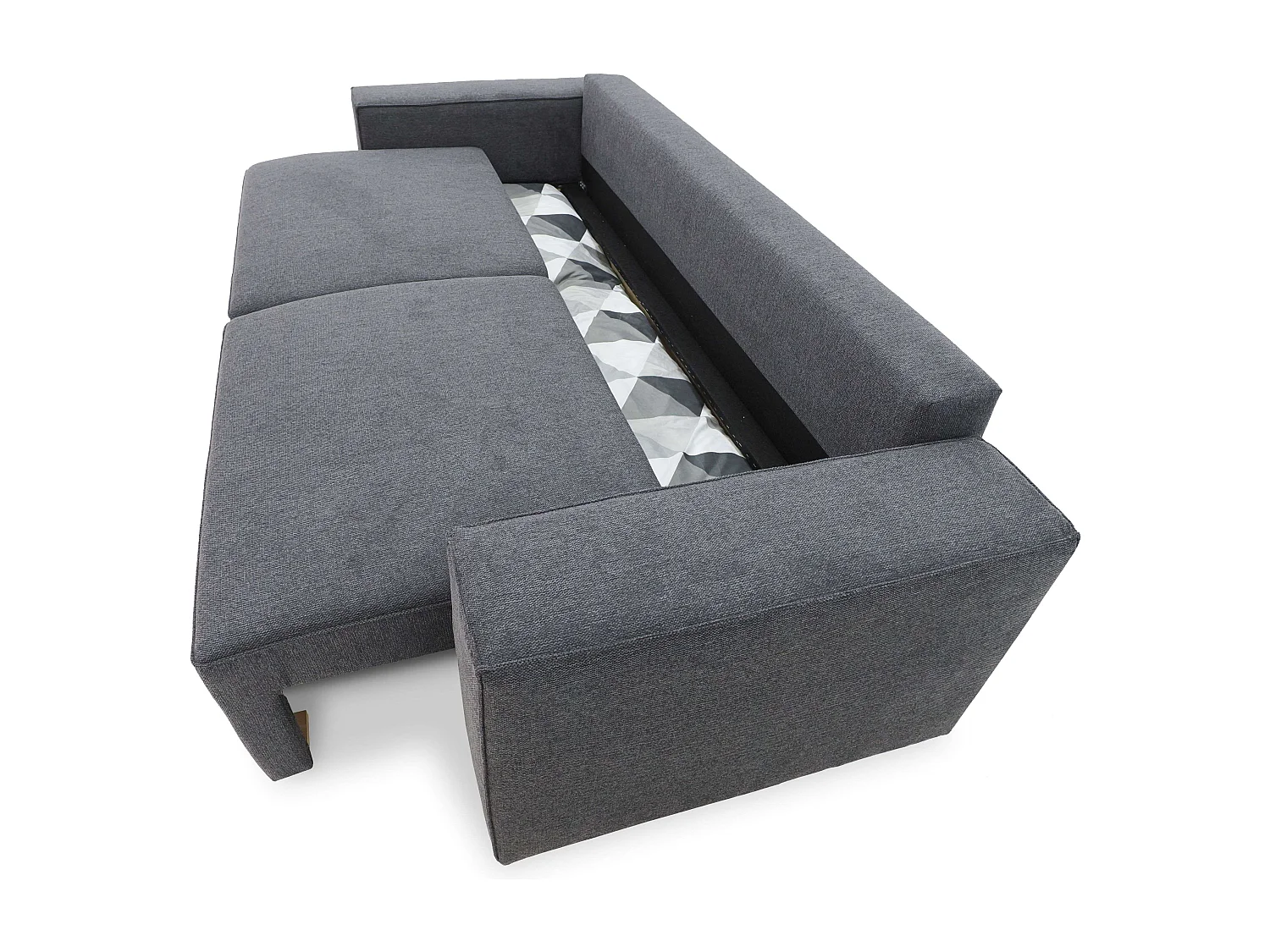 Sofá Cama Dutch Gris Antracita 3 Plazas con Arcón 239 cm