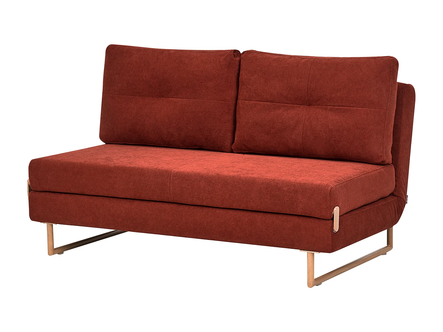 Canapé-lit 3 places JERSLEV Tissu Rouge