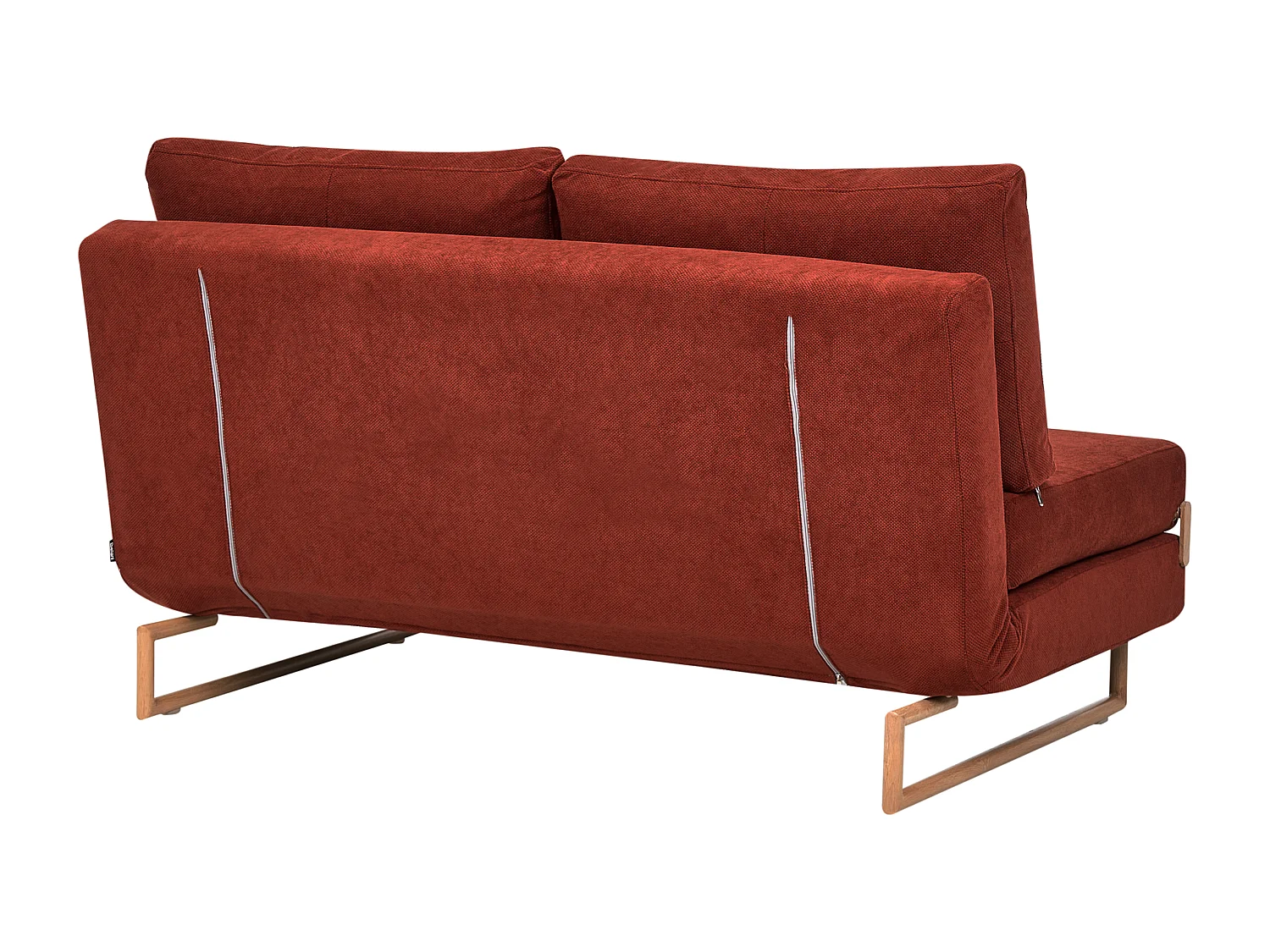Canapé-lit 3 places JERSLEV Tissu Rouge