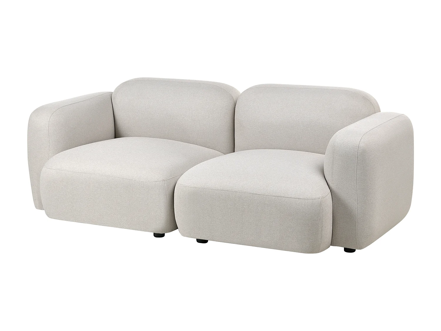 Canapé 3 places AFOSS Tissu Beige clair