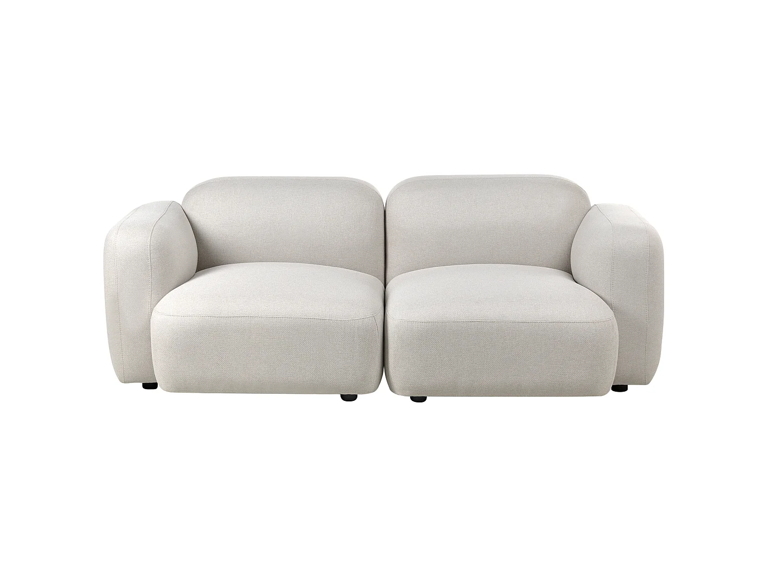 Sofa 3 Seater AFOSS Fabric Light Beige