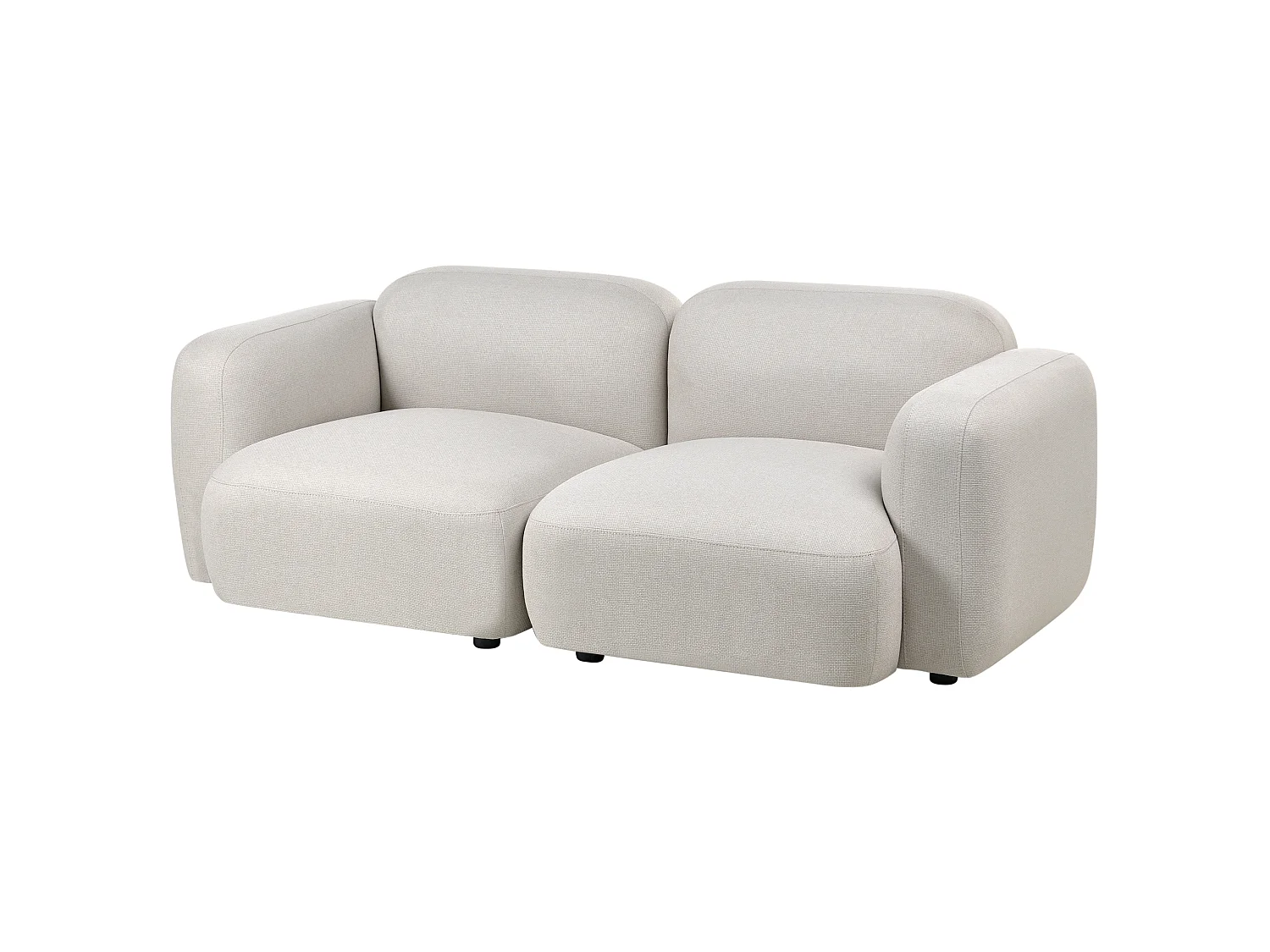 Sofa 3 Seater AFOSS Fabric Light Beige