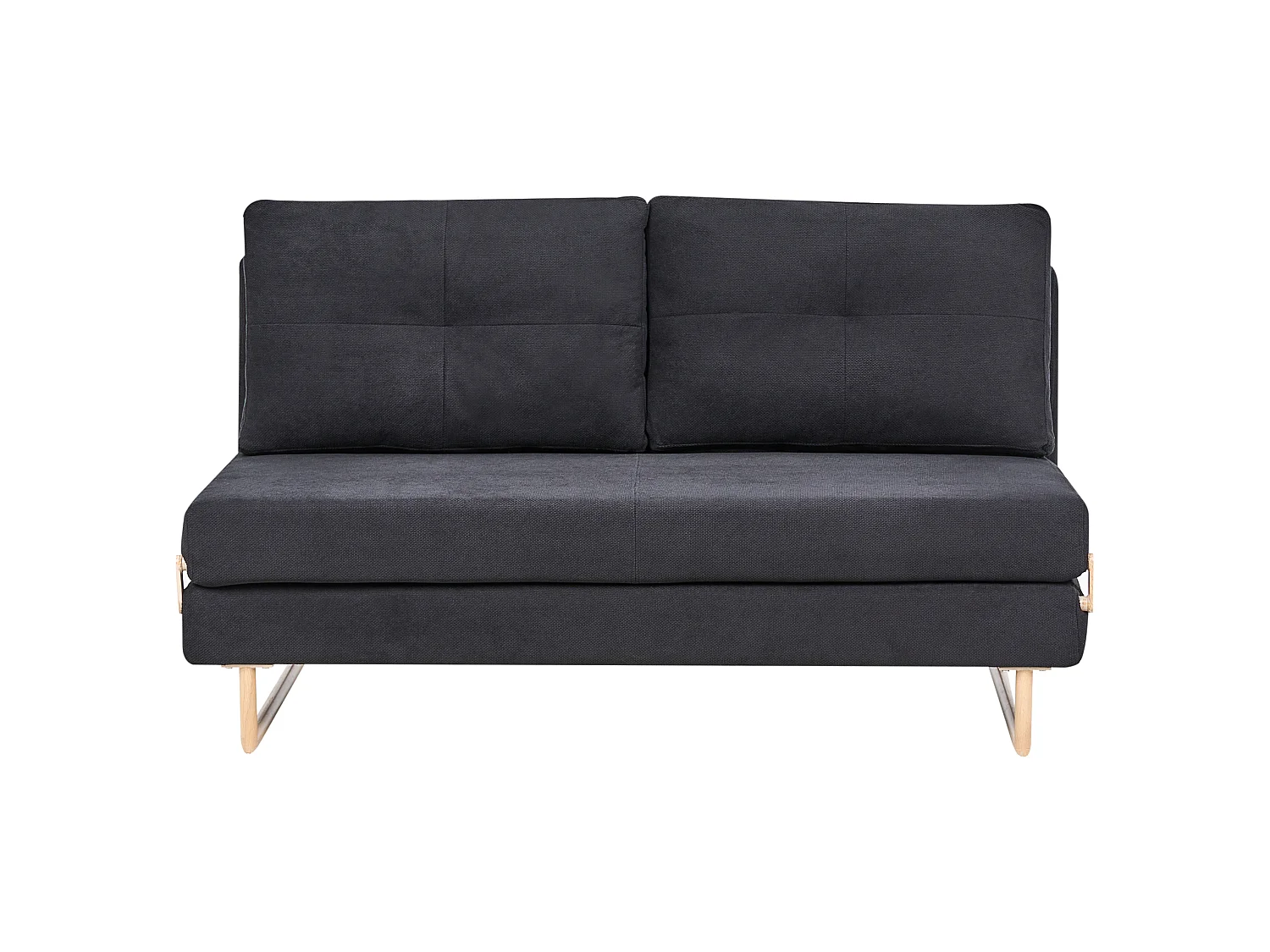 Sofa Bed 3 Seater JERSLEV Fabric Black