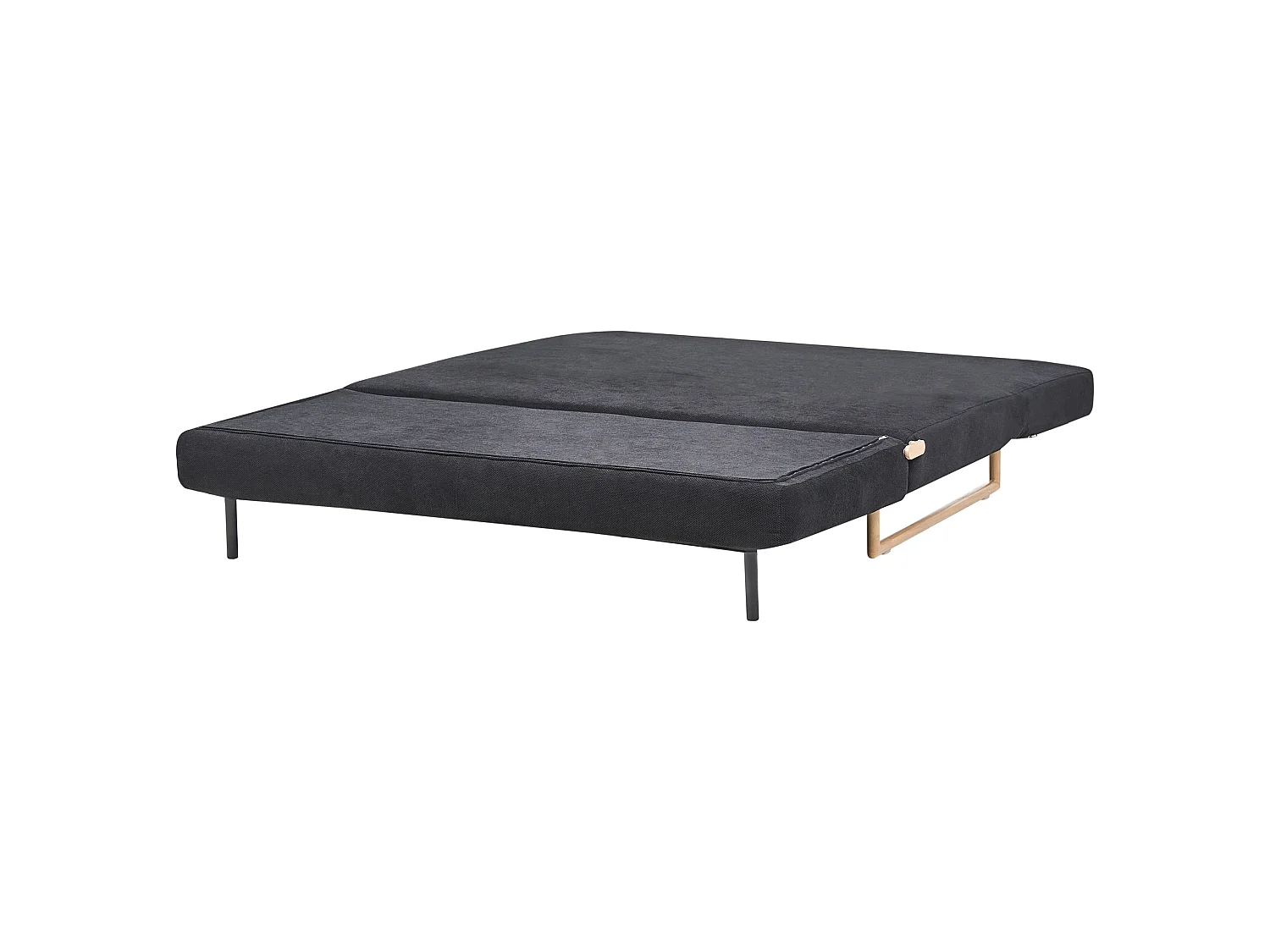 Sofa Bed 3 Seater JERSLEV Fabric Black