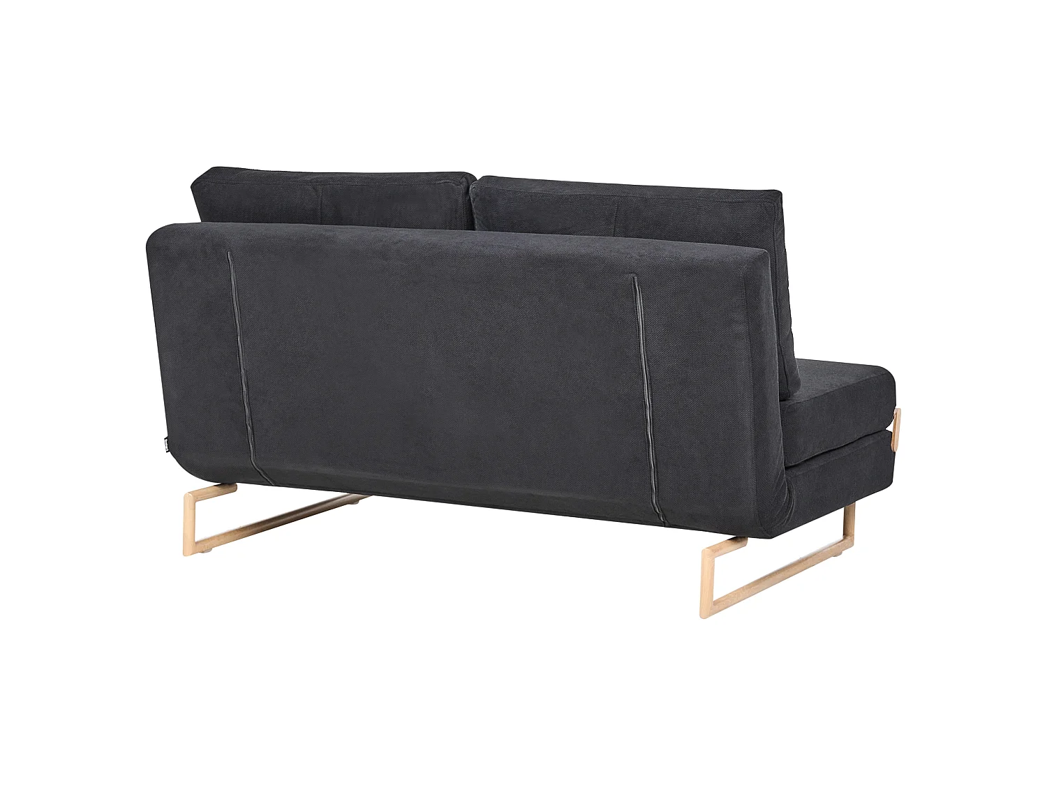 Sofa Bed 3 Seater JERSLEV Fabric Black