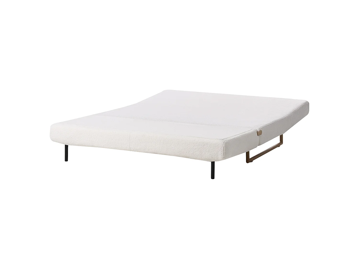 Sofa Bed 3 Seater JERSLEV Boucle Off-White