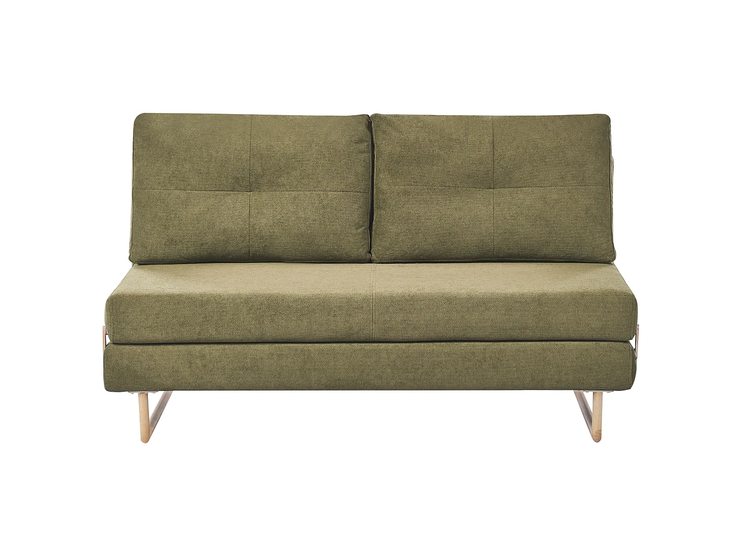 Sofa Bed 3 Seater JERSLEV Fabric Green