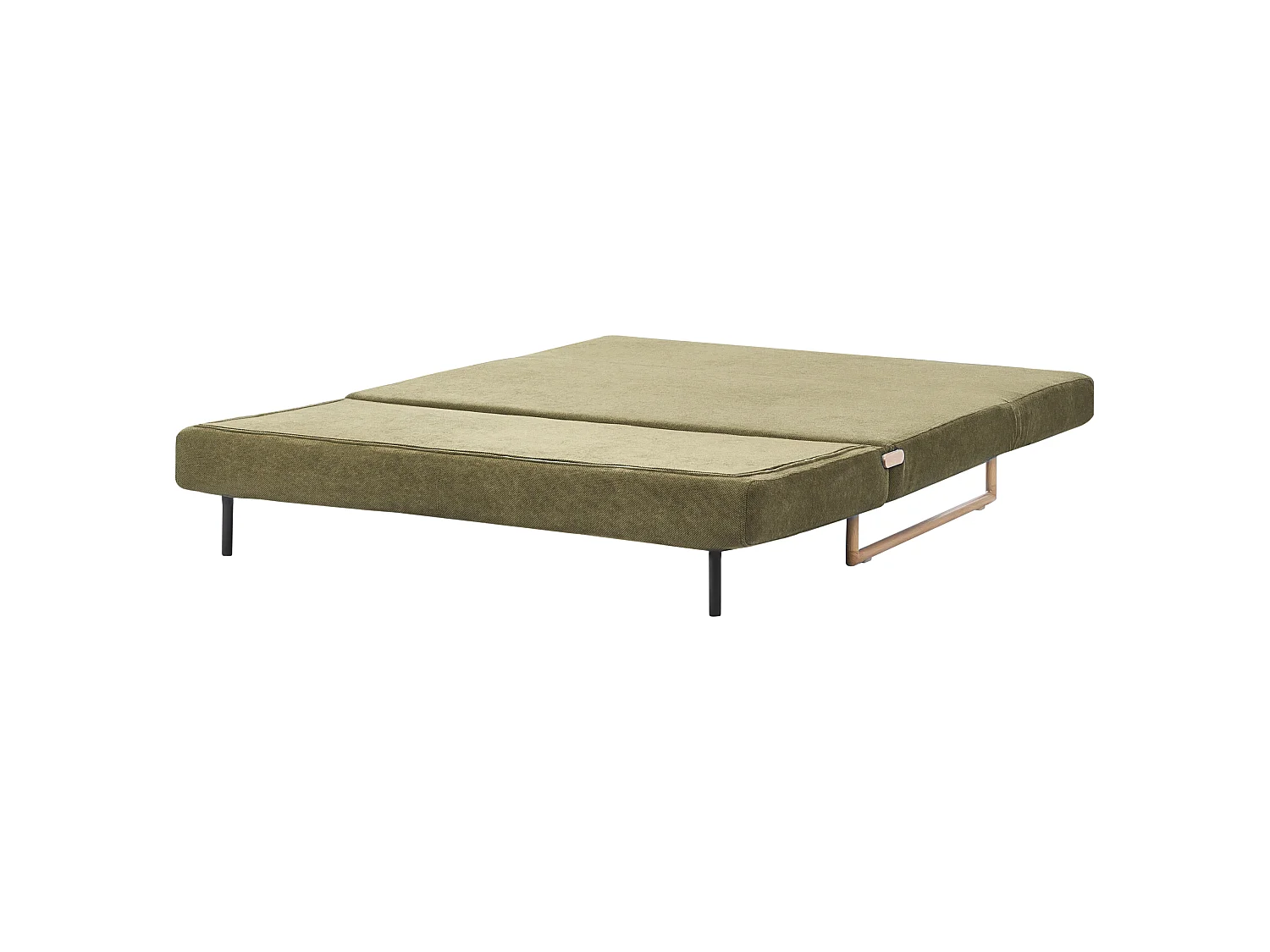 Sofa Bed 3 Seater JERSLEV Fabric Green