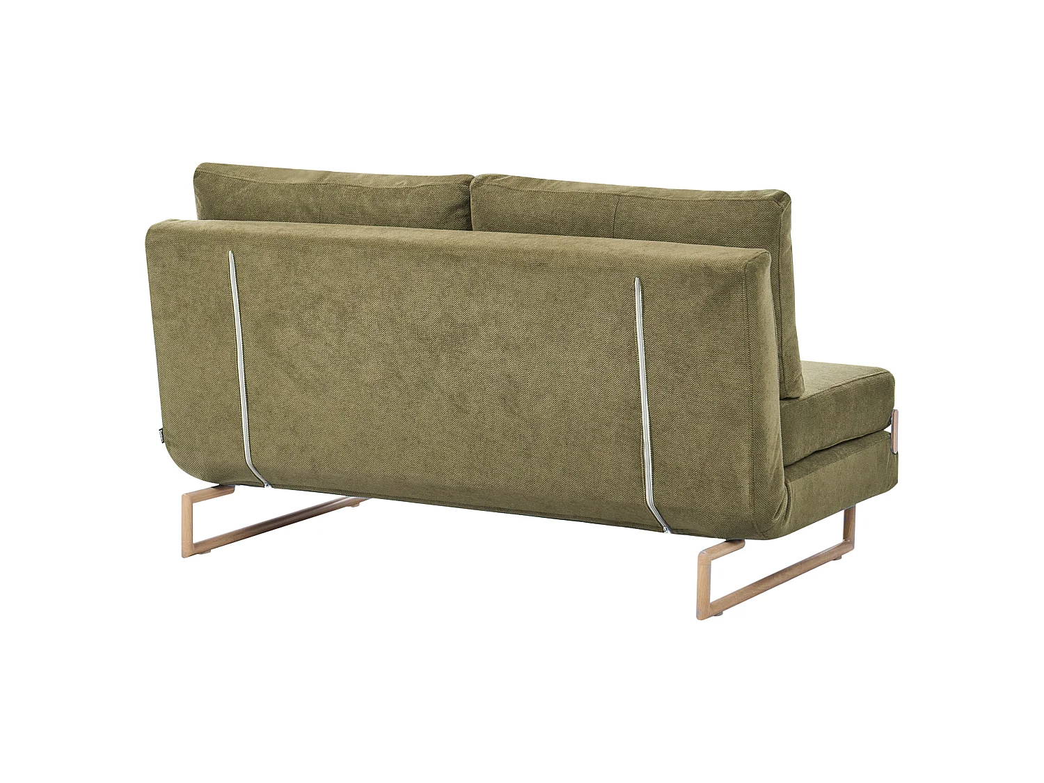 Sofa Bed 3 Seater JERSLEV Fabric Green