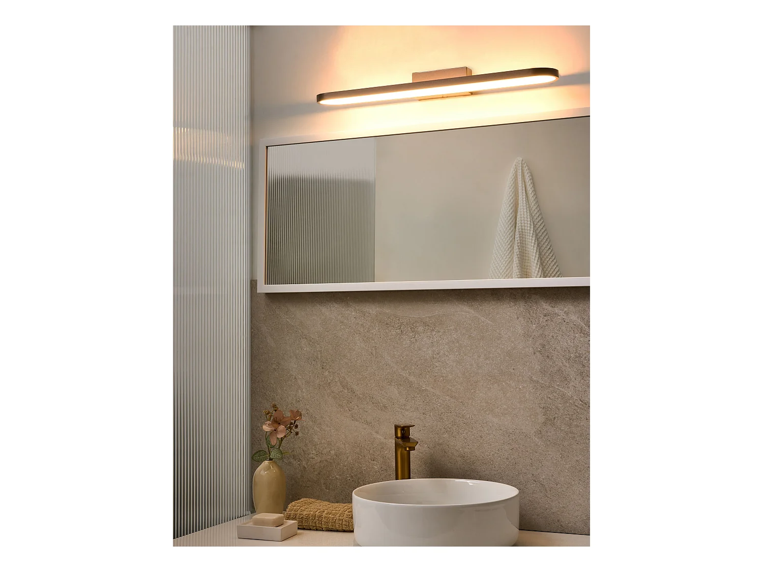 Luminaire LED pour tableau et miroir MIDOU Métal Marron