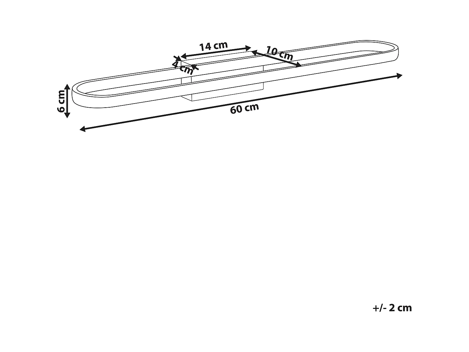 Luminaire LED pour tableau et miroir MIDOU Métal Marron