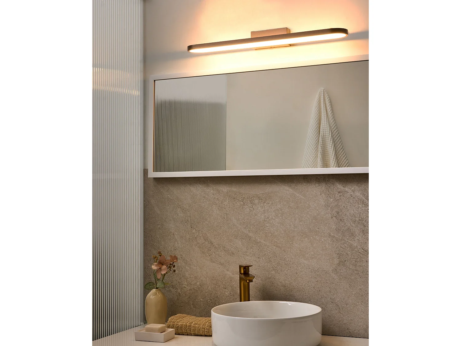 Luminaire LED pour tableau et miroir MIDOU Métal Marron