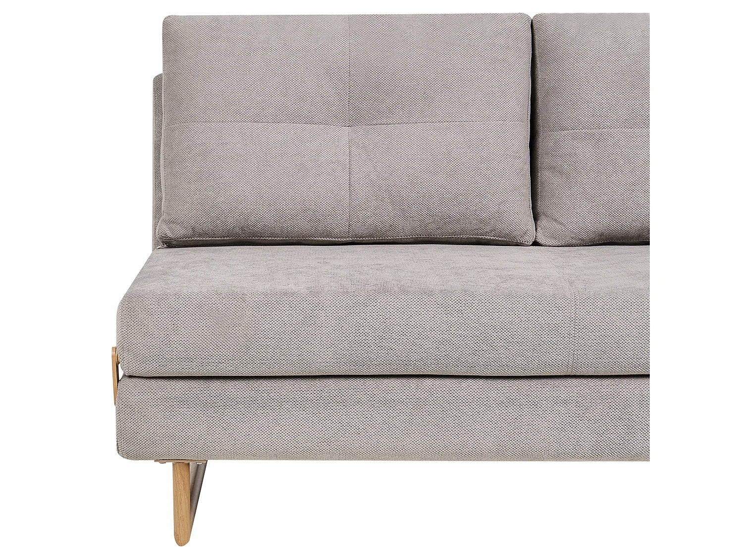 Sofa Bed 3 Seater JERSLEV Fabric Grey