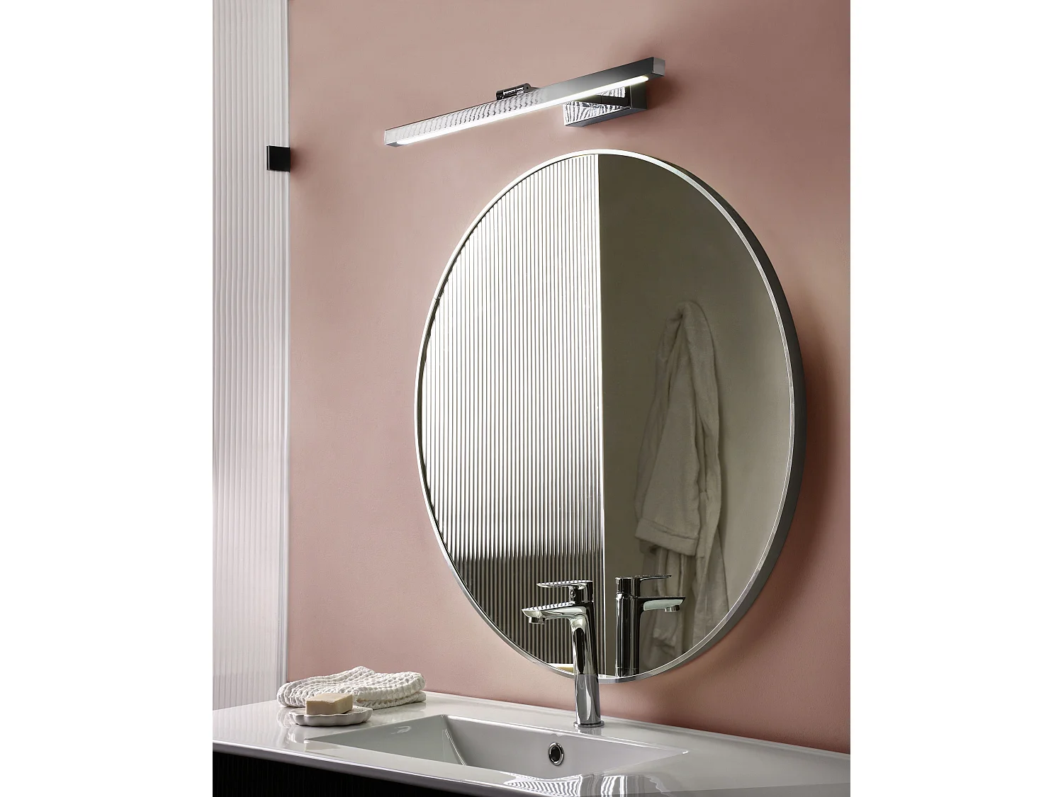 Luminaire LED pour tableau et miroir ARROS Métal Argenté