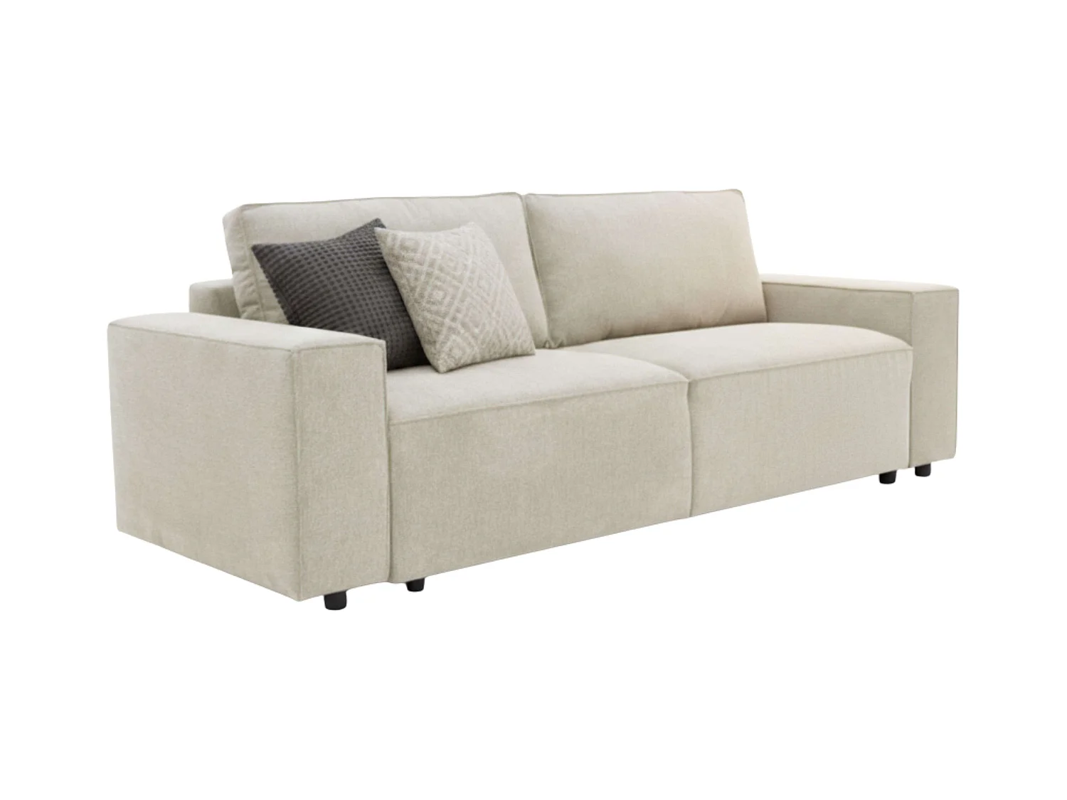 Sofá Cama Dutch, 3 Plazas con Arcón, Beige, Estilo Contemporáneo, 239 cm