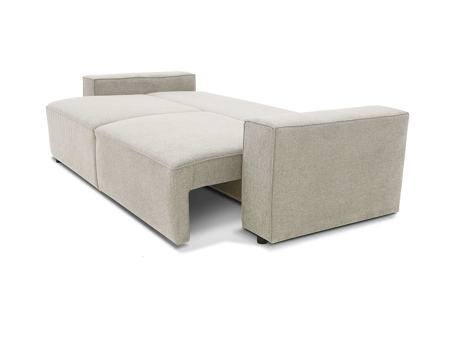 Sofá Cama Dutch, 3 Plazas con Arcón, Beige, Estilo Contemporáneo, 239 cm